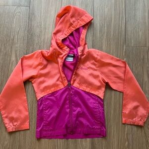 Columbia Youth Vibrant Orange and Pink Jacket XS